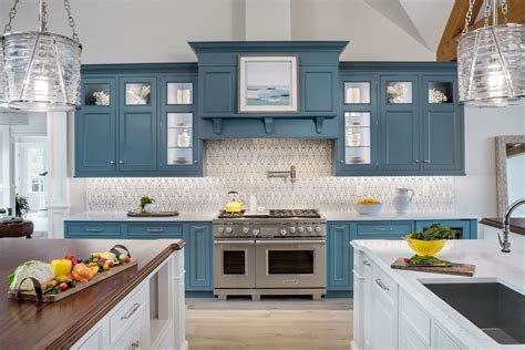 colorful steel cabinets|different colored cabinets in kitchen.